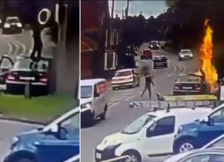 Polis Britain buru dua individu bakar kamera perangkap had laju