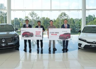 Honda Malaysia catat sejarah penghantaran Civic ke-170,000 dan HR-V ke-150,000