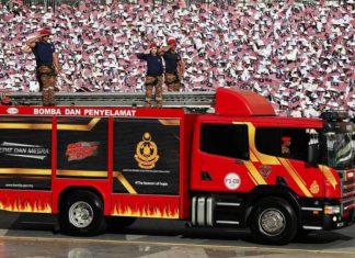 Jentera USAR bomba bakal tampil pertama kali pada Hari Kebangsaan