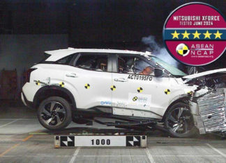 Mitsubishi Xforce raih lima bintang ujian ASEAN NCAP