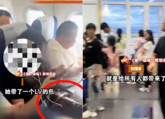 Pesawat China lewat sejam gara-gara penumpang enggan letak bag LV bawah kerusi