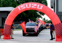 900 Isuzu D-Max konvoi sambut Merdeka