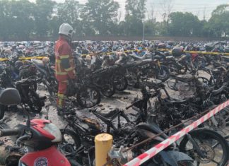 26 motosikal hangus terbakar di Pasir Gudang