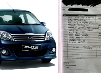 Wanita kongsi kos servis Perodua Viva lebih RM6,000