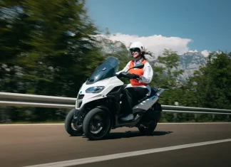Piaggio MP3 310 terima kemas kini, enjin kini patuh Euro5