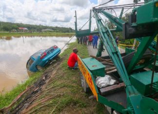 Lelaki ditemukan lemas kereta dipandu terjunam dalam sungai