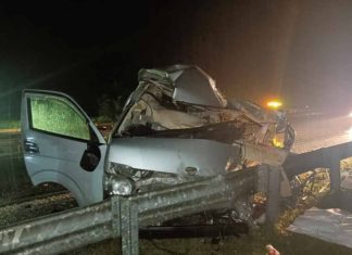 Van rempuh treler, tukang masak warga Thailand maut di LPT2