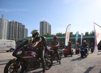 250 penunggang motosikal sertai konvoi Petronas Sprinta GP Sepang