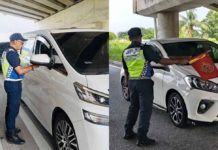 Pemandu beri alasan cuaca panas guna cermin gelap