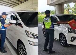 Pemandu beri alasan cuaca panas guna cermin gelap