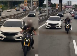 Ikut rapat belakang ambulans, pemandu Civic ditahan, penunggang MT-15 diburu