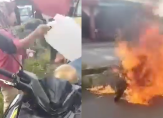 Polis tahan wanita bakar Honda RS-X