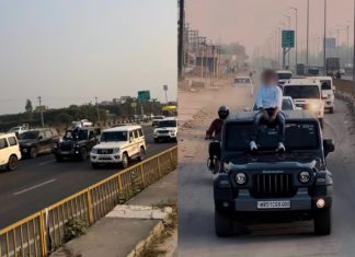 Viral: Remaja dikecam duduk atas bumbung SUV sedang bergerak atas lebuh raya