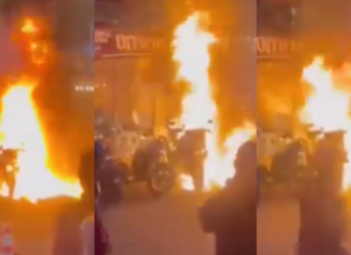 Gara-gara ‘fire show’, motosikal terbakar di KL Bike Week