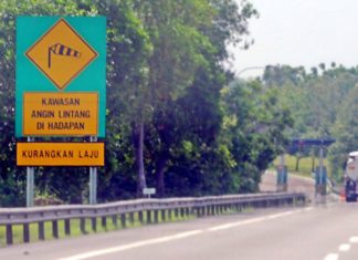 Waspada dua lokasi ‘hotspot’ angin lintang di PLUS