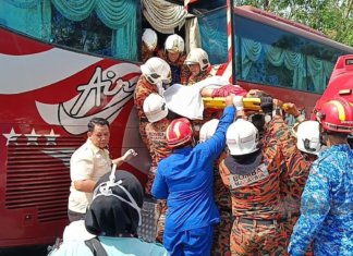 Kemalangan lapan kenderaan, 9 cedera termasuk seorang parah