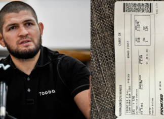 “Dilayan kasar dan tidak tahu kesalahan dihalau keluar dari pesawar,” Khabib