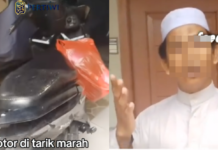 Pemilik baca surah Yasin ketika motor hendak ditarik
