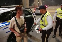 Pemandu mabuk lari dari SJR ditahan