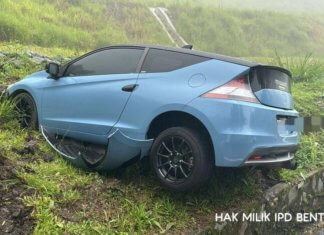 CR-Z terbabas, rupa-rupanya pemandu kantoi berlumba di Genting Highlands