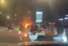 Perselisihan faham, punca suami simbah petrol, bakar Toyota Vios