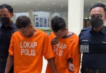 Dua pemuda didenda, penjara cederakan rakan guna helmet