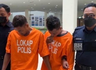 Dua pemuda didenda, penjara cederakan rakan guna helmet