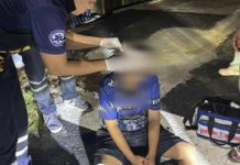 Ekzos bising, remaja diserang dengan pisau