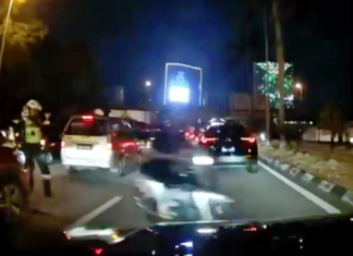 Lawan arus lari SJR, remaja cedera kemalangan