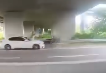 Dirempuh ketika berteduh di lorong kecemasan, warge emas cedera parah