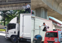 Sanggup panjat lori betulkan kabel, tindakan polis trafik ini dipuji netizen