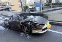 Impian 10 tahun musnah, kereta Ferrari idaman terbakar sejam selepas dibeli