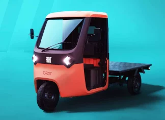 Fiat Tris: Trak kerja tiga roda berkuasa elektrik yang boleh bergerak sejauh 90 km