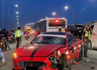 Penunggang motosikal maut angkara kereta Maserati buat pusingan U haram