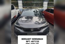 Tiga suspek larikan Honda Civic di pusat cuci kenderaan diberkas