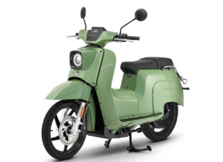 e-Schwalbe 1st Edition ini diinspirasikan daripada skuter retro 1960-an