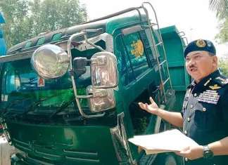 Pemandu lori bertindak patahkan aci pemacu elak disita