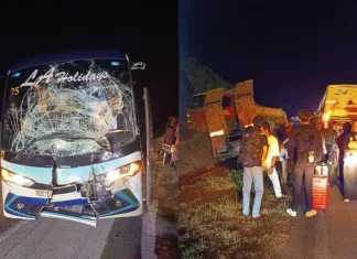 Bas ekspres bawa pelajar UMPSA rempuh treler