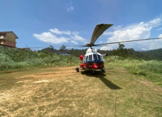 Unit udara bomba bawa pesakit orang asli dapatkan rawatan