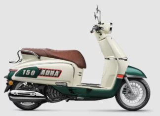 CFMoto 150 Aura ganding rupa retro dan teknologi moden