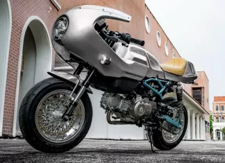 Honda Monkey ini diubah jadi sebuah replika Ducati