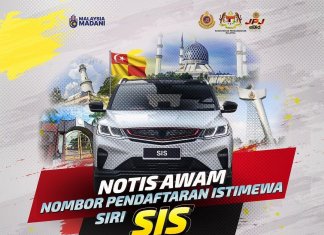 JPJ buka bidaan nombor plat istimewa SIS