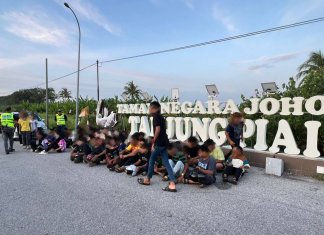 Polis gempur samseng jalanan di lokasi panas Pontian