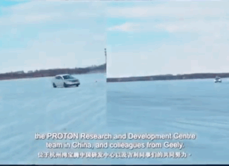 Proton Saga AMA01 diuji di kawasan salji