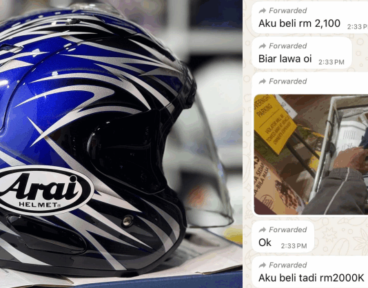 Rembat helmet Arai, rider sempat promosi dalam grup Whatsapp