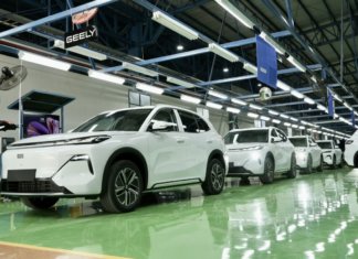 Geely mula pasang Starray EM-i di kemudahan Purwakarta, Indonesia