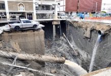 Lubang benam sedalam 50 meter terbentuk di Bangkok