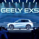 Geely EX5 London stage