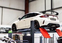 Sistem ekzos Milltek Sport untuk Honda Civic Type R FL5