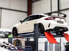 Sistem ekzos Milltek Sport untuk Honda Civic Type R FL5